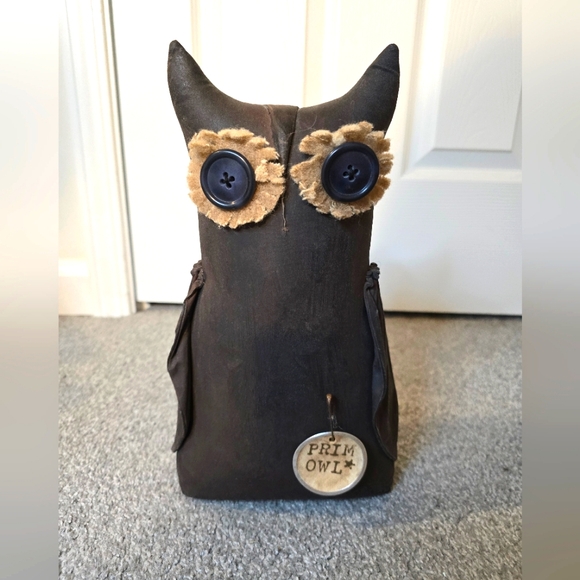 Other - Primitive Handmade Home Decor Fall Halloween Owl